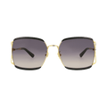 Gucci Square-Frame Injection Sunglasses — Black