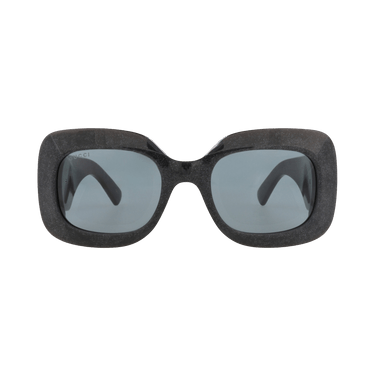 Gucci Square-Frame Recycled Acetate Sunglasses — Black