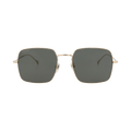 Gucci Square-Frame Metal Sunglasses — Gold