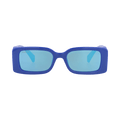 Gucci Square-Frame Injection Sunglasses — Blue