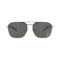 Saint Laurent Aviator-Frame Metal Sunglasses — Silver