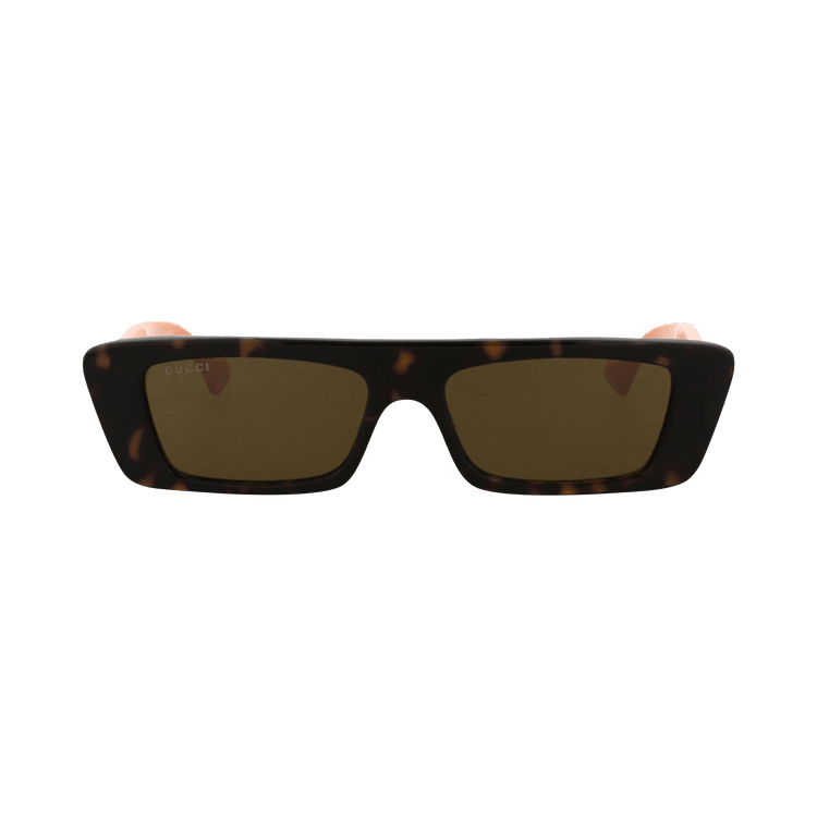 Gucci Square-Frame Recycled Acetate Sunglasses — Brown