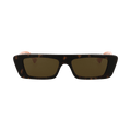 Gucci Square-Frame Recycled Acetate Sunglasses — Brown