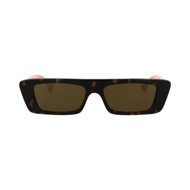 Gucci Square-Frame Recycled Acetate Sunglasses — Brown