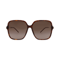 Gucci Square-Frame Recycled Acetate Sunglasses — Brown
