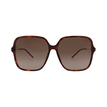 Gucci Square-Frame Recycled Acetate Sunglasses — Brown