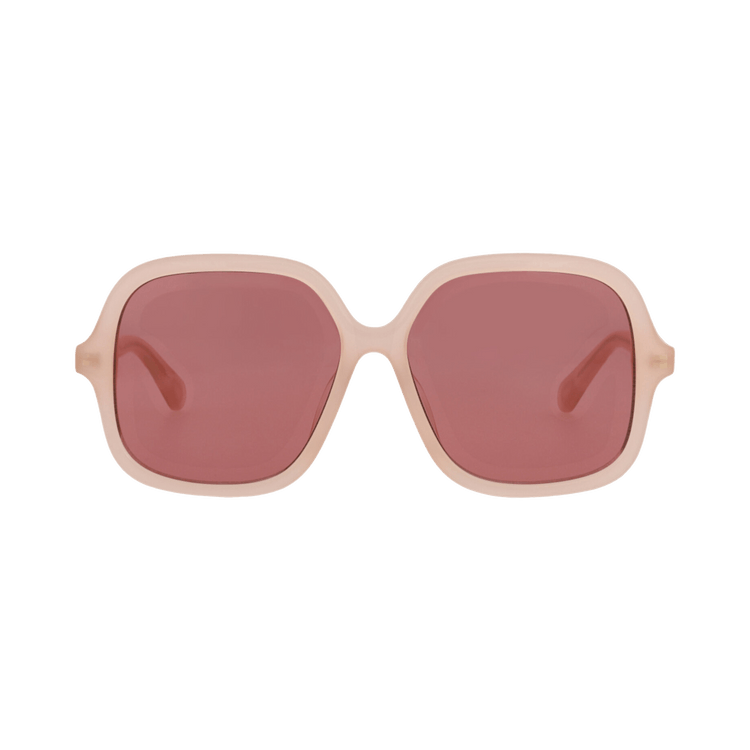 Chloé Square-Frame Acetate Sunglasses — Pink