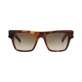 Saint Laurent Square-Frame Recycled Acetate Sunglasses — Brown
