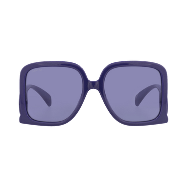 Gucci Square-Frame Injection Sunglasses — Purple
