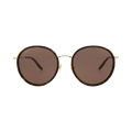 Gucci Round-Frame Acetate Sunglasses — Brown
