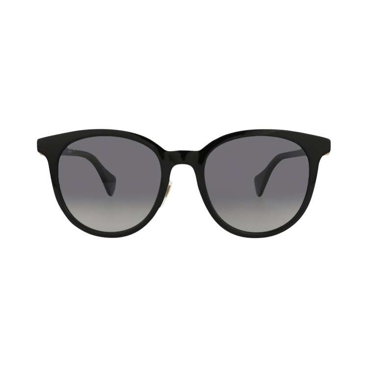 Gucci Round-Frame Recycled Acetate Sunglasses — Black