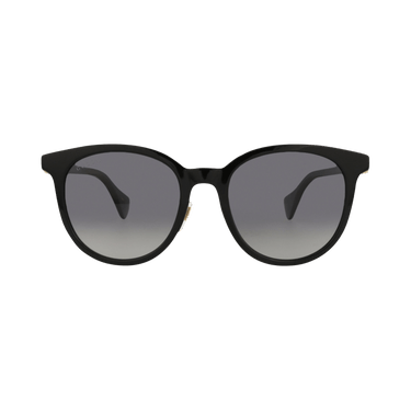 Gucci Round-Frame Recycled Acetate Sunglasses — Black