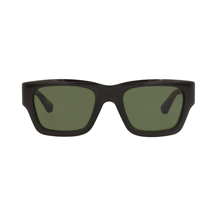 Gucci Square-Frame Recycled Acetate Sunglasses — Brown