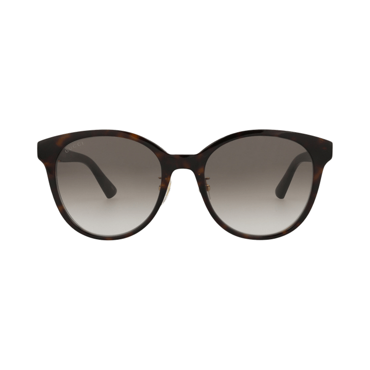Gucci Round-Frame Acetate Sunglasses — Brown
