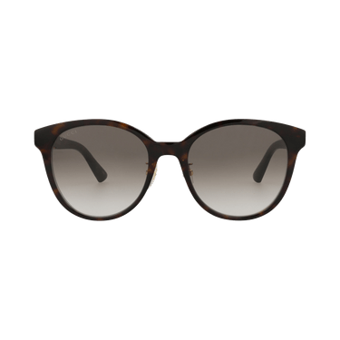 Gucci Round-Frame Acetate Sunglasses — Brown