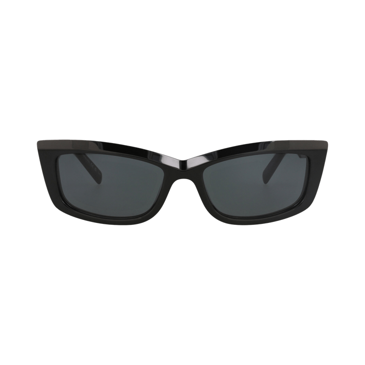 Saint Laurent Cat Eye-Frame Recycled Acetate Sunglasses — Black