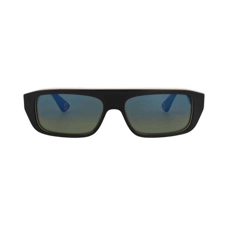 Gucci Square-Frame Recycled Acetate Sunglasses — Black