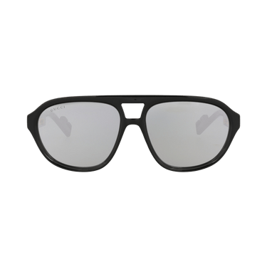 Gucci Aviator-Frame Injection Sunglasses — Black