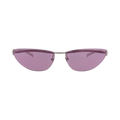 Gucci Cat Eye-Frame Metal Sunglasses — Silver