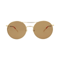 Gucci Round-Frame Metal Sunglasses — Gold