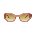 Gucci Round-Frame Injection Sunglasses — Brown