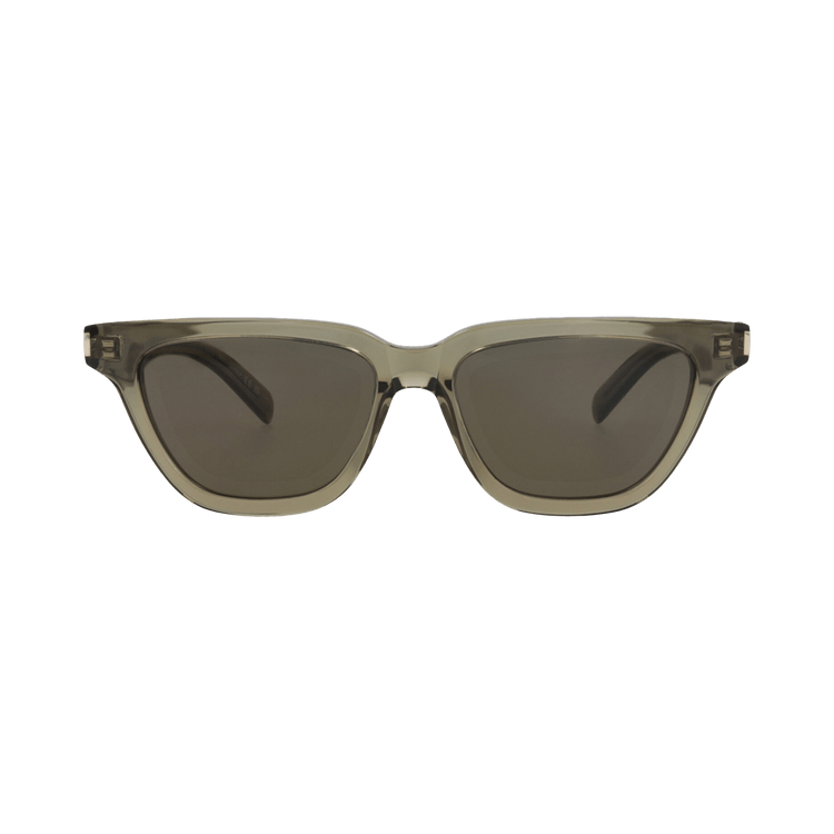 Saint Laurent Cat Eye-Frame Recycled Acetate Sunglasses — Brown