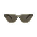 Saint Laurent Cat Eye-Frame Recycled Acetate Sunglasses — Brown