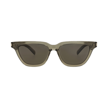 Saint Laurent Cat Eye-Frame Recycled Acetate Sunglasses — Brown