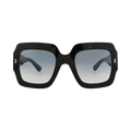 Gucci Square-Frame Bio Acetate Sunglasses — Black