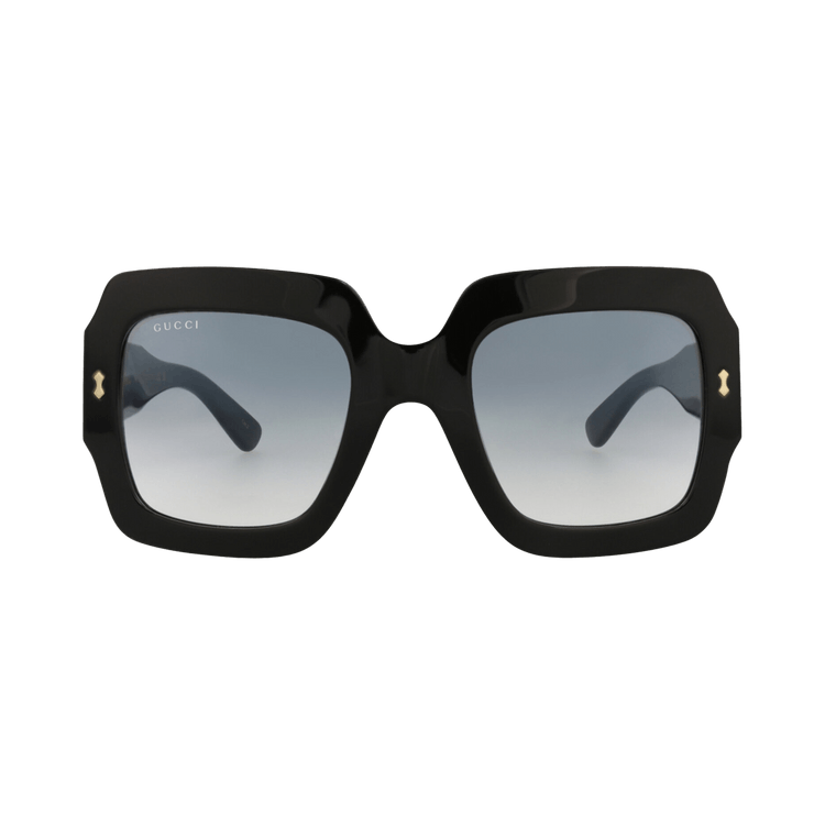 Gucci Square-Frame Bio Acetate Sunglasses — Black