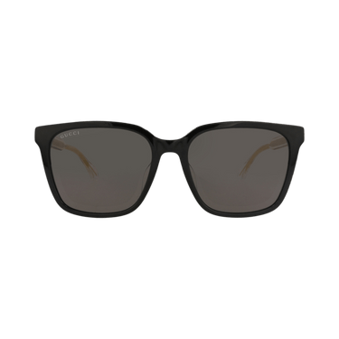 Gucci Square-Frame Recycled Acetate Sunglasses — Black