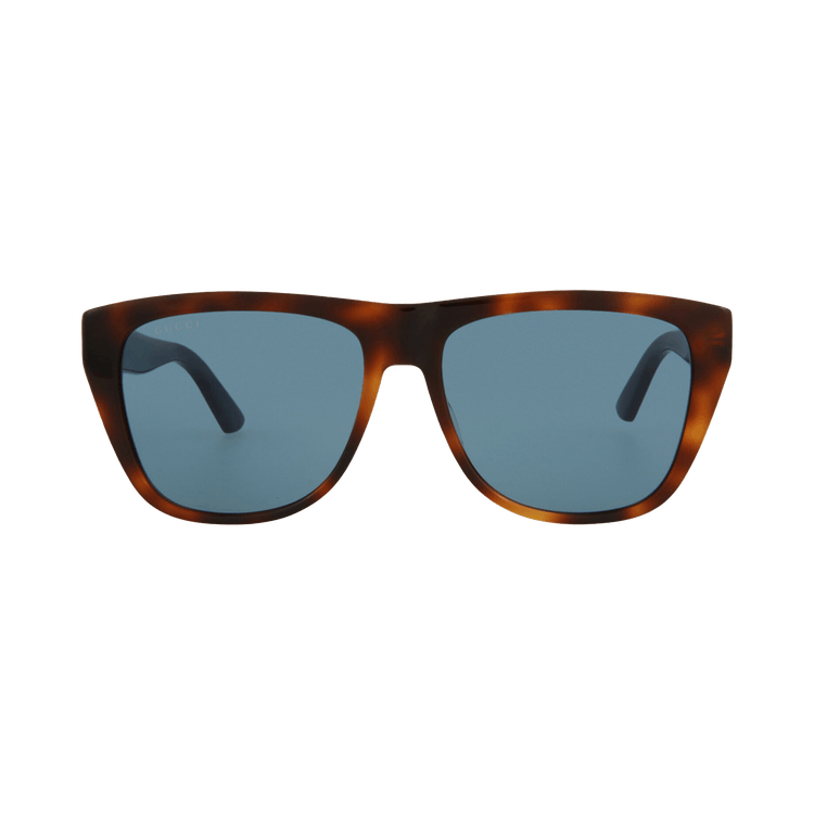 Gucci Square/Rectangle-Frame Acetate Sunglasses — Brown
