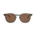 Gucci Round-Frame Acetate Sunglasses — Grey
