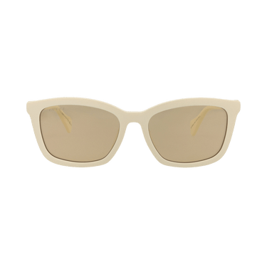 Gucci Square-Frame Recycled Acetate Sunglasses — Cream
