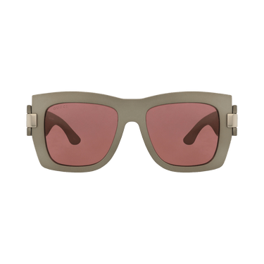 Gucci Square-Frame Injection Sunglasses — Grey