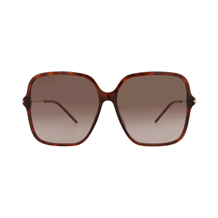 Gucci Square-Frame Recycled Acetate Sunglasses — Brown