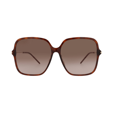 Gucci Square-Frame Recycled Acetate Sunglasses — Brown