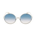 Gucci Round-Frame Metal Sunglasses — Gold