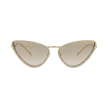 Gucci Cat Eye-Frame Metal Sunglasses — Gold
