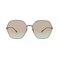 Gucci Square-Frame Metal Sunglasses — Brown