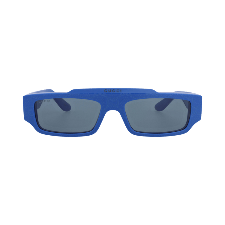 Gucci Square-Frame Recycled Acetate Sunglasses — Blue