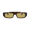 Gucci Square-Frame Recycled Acetate Sunglasses — Brown