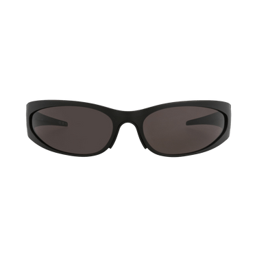 Balenciaga Shield-Frame Aluminium Sunglasses — Black