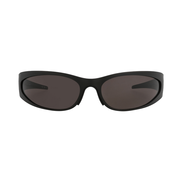 Balenciaga Shield-Frame Aluminium Sunglasses — Black
