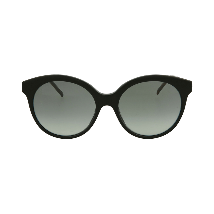 Gucci Round-Frame Acetate Sunglasses — Black