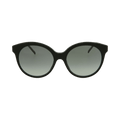 Gucci Round-Frame Acetate Sunglasses — Black