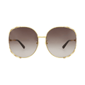 Gucci Round-Frame Metal Sunglasses — Gold