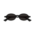 Bottega Veneta Oval Sunglasses — Black