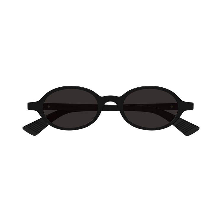 Bottega Veneta Oval Sunglasses — Black