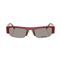 Miu Miu Half Frame Sunglasses — Red